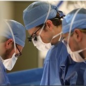 Surgeons working in the operating room