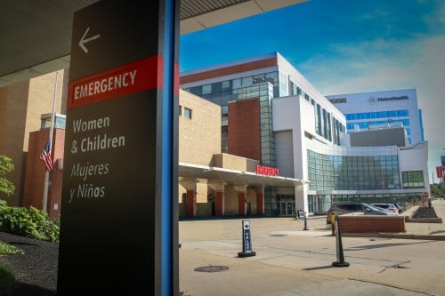 Exterior of the MetroHealth Emergency Department