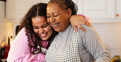 Women cooking in kitchen together