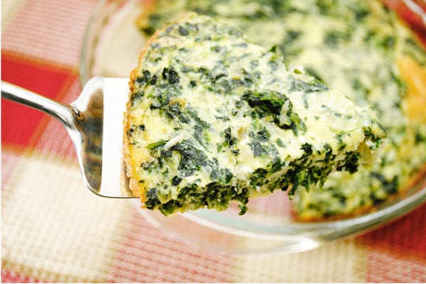 A finished quiche