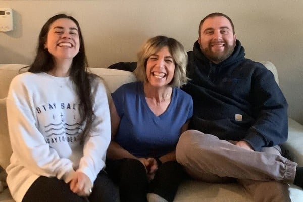Stella Burnside with her family